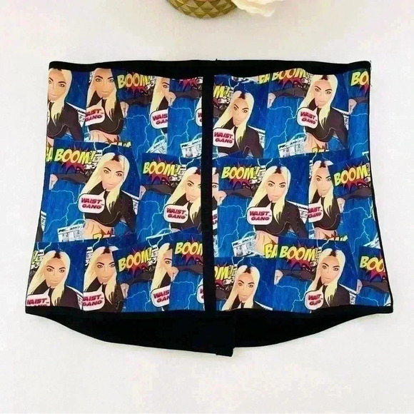 Premodonna By Ann Cherry Rare “Boom” Graphics Cartoon Compression Corset SizeXXL - Picture 7 of 16